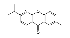 7-methyl-2-propan-2-ylchromeno[2,3-b]pyridin-5-one结构式