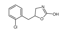 5-[(2-chlorophenyl)methyl]-1,3-oxazolidin-2-one结构式