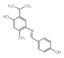 Phenol,4-[[(4-hydroxyphenyl)methylene]amino]-5-methyl-2-(1-methylethyl)-结构式