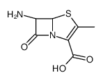 4-Thia-1-azabicyclo[3.2.0]hept-2-ene-2-carboxylicacid,6-amino-3-methyl-7-oxo-,(5R-trans)-(9CI) structure