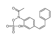 [N-acetyl-4-[(E)-2-phenylethenyl]anilino] hydrogen sulfate结构式