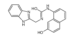 1-(1H-benzimidazol-2-ylmethyl)-3-(7-hydroxynaphthalen-1-yl)urea结构式