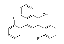 5,7-bis(2-fluorophenyl)quinolin-8-ol结构式