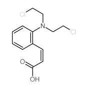 (Z)-3-[2-[bis(2-chloroethyl)amino]phenyl]prop-2-enoic acid structure