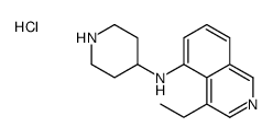 4-ethyl-N-piperidin-4-ylisoquinolin-5-amine,hydrochloride结构式