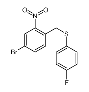 4-bromo-1-[(4-fluorophenyl)sulfanylmethyl]-2-nitrobenzene Structure