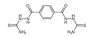 benzene-1,4-dicarboxylic acid bis<2-(aminothioxomethyl)hydrazide>结构式