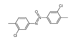 bis-(3-chloro-4-methyl-phenyl)-diazene-N-oxide Structure