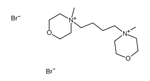 4-methyl-4-[4-(4-methylmorpholin-4-ium-4-yl)butyl]morpholin-4-ium,dibromide结构式