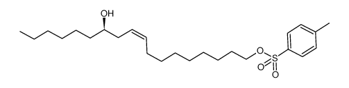 (R,Z)-12-hydroxyoctadec-9-en-1-yl 4-methylbenzenesulfonate结构式