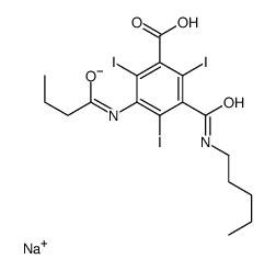 5-Butyrylamino-N-pentyl-2,4,6-triiodoisophthalamic acid sodium salt picture