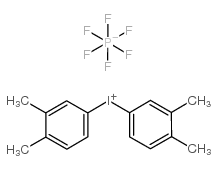 双(3,4-二甲基苯基)碘六氟磷酸盐结构式