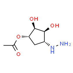 1,2,3-Cyclopentanetriol,4-hydrazino-,1-acetate,(1S,2S,3S,4R)-(9CI) Structure