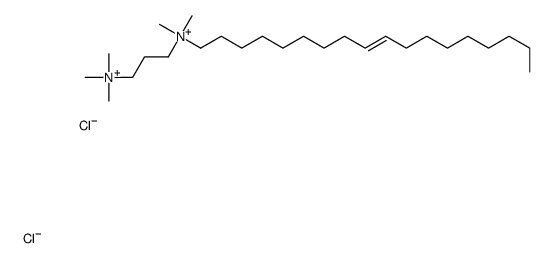 (Z)-N,N,N,N',N'-pentamethyl-N'-octadec-9-enyl-N,N'-propane-1,3-diyldiammonium dichloride结构式