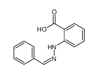 2-(2-benzylidenehydrazinyl)benzoic acid structure