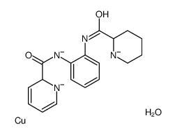 oxidanium,copper,piperidin-1-ide-2-carbonyl-[2-(2H-pyridin-1-ide-2-carbonylazanidyl)phenyl]azanide结构式