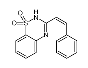 3-(2-phenylethenyl)-4H-1λ6,2,4-benzothiadiazine 1,1-dioxide Structure