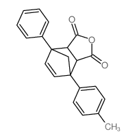 (+-)-1-phenyl-4-p-tolyl-norborn-5-ene-2endo,3endo-dicarboxylic acid-anhydride结构式