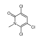 3,5,6-trichloro-1-methylpyridin-2-one结构式