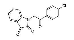 1-[2-(4-chlorophenyl)-2-oxoethyl]indole-2,3-dione结构式