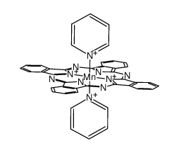 (phthalocyaninato)bis(pyridine)manganese(II) Structure