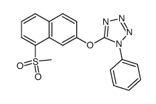 5-((8-(methylsulfonyl)naphthalen-2-yl)oxy)-1-phenyl-1H-tetrazole Structure