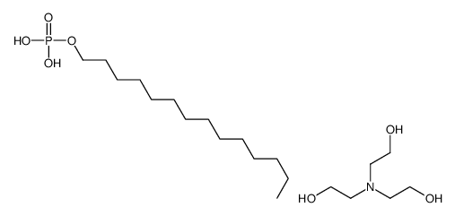 2-[bis(2-hydroxyethyl)amino]ethanol,tetradecyl dihydrogen phosphate结构式