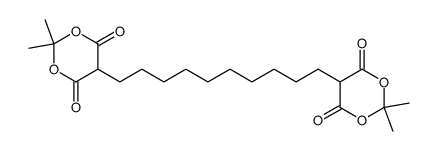 5,5'-(decane-1,10-diyl)bis(2,2-dimethyl-1,3-dioxane-4,6-dione)结构式