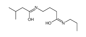 Butanamide, 3-methyl-N-(4-oxo-4-(propylamino)butyl)-结构式