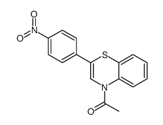 1-[2-(4-nitrophenyl)-1,4-benzothiazin-4-yl]ethanone Structure