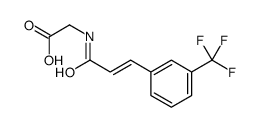 2-[3-[3-(trifluoromethyl)phenyl]prop-2-enoylamino]acetic acid Structure