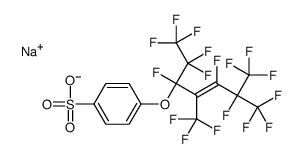 sodium 4-[[1,3,4,5,5,5-hexafluoro-1-(pentafluoroethyl)-2,4-bis(trifluoromethyl)-2-pentenyl]oxy]benzenesulphonate Structure