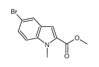 5-bromo-1-methyl-1H-indole-2-carboxylic acid methyl ester Structure