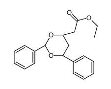 ethyl 2-[(4R,6S)-2,6-diphenyl-1,3-dioxan-4-yl]acetate结构式