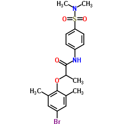 2-(4-Bromo-2,6-dimethylphenoxy)-N-[4-(dimethylsulfamoyl)phenyl]propanamide Structure