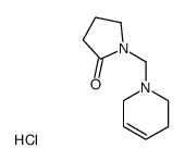 1-(3,6-Dihydro-2H-pyridin-1-ylmethyl)-pyrrolidin-2-one; hydrochloride Structure