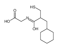 2-[[2-(cyclohexylmethyl)-3-sulfanylpropanoyl]amino]acetic acid结构式