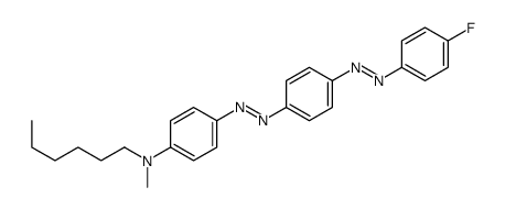 4-[[4-[(4-fluorophenyl)diazenyl]phenyl]diazenyl]-N-hexyl-N-methylaniline Structure