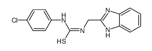 1-(1H-benzimidazol-2-ylmethyl)-3-(4-chlorophenyl)thiourea结构式