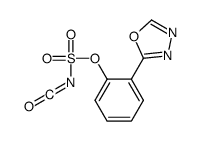 [2-(1,3,4-oxadiazol-2-yl)phenyl] N-(oxomethylidene)sulfamate结构式