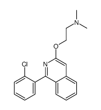 2-[1-(2-chlorophenyl)isoquinolin-3-yl]oxy-N,N-dimethylethanamine结构式