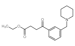 ETHYL 4-OXO-4-[3-(PIPERIDINOMETHYL)PHENYL]BUTYRATE图片