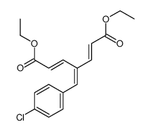 diethyl 4-[(4-chlorophenyl)methylidene]hepta-2,5-dienedioate Structure