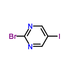 2-bromo-5-iodopyrimidine Structure