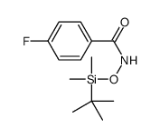 N-[tert-butyl(dimethyl)silyl]oxy-4-fluorobenzamide结构式