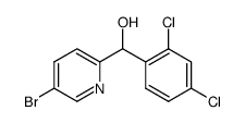 (5-bromopyridin-2-yl)-(2,4-dichlorophenyl)methanol结构式