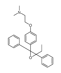 2-[4-[(2S,3R)-3-ethyl-2,3-diphenyloxiran-2-yl]phenoxy]-N,N-dimethylethanamine Structure