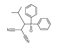 2-(1-diphenylphosphoryl-2-methylpropyl)propanedinitrile结构式