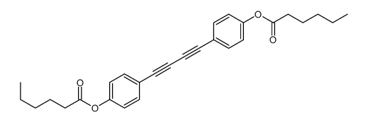 [4-[4-(4-hexanoyloxyphenyl)buta-1,3-diynyl]phenyl] hexanoate结构式