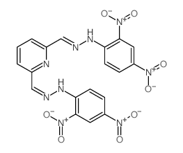 2,6-Pyridinedicarboxaldehyde,2,6-di-2-(2,4-dinitrophenyl)hydrazone结构式